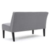 Cimy Armless Loveseat | Birch Wood Black Legs | Gray Polyester | 50’’ BM335784