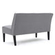 Cimy Armless Loveseat | Birch Wood Black Legs | Gray Polyester | 50’’ BM335784
