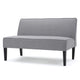 Cimy Armless Loveseat | Birch Wood Black Legs | Gray Polyester | 50’’ BM335784