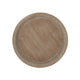 Gez Accent Table | 26" Brown Round Top | White Hourglass Base