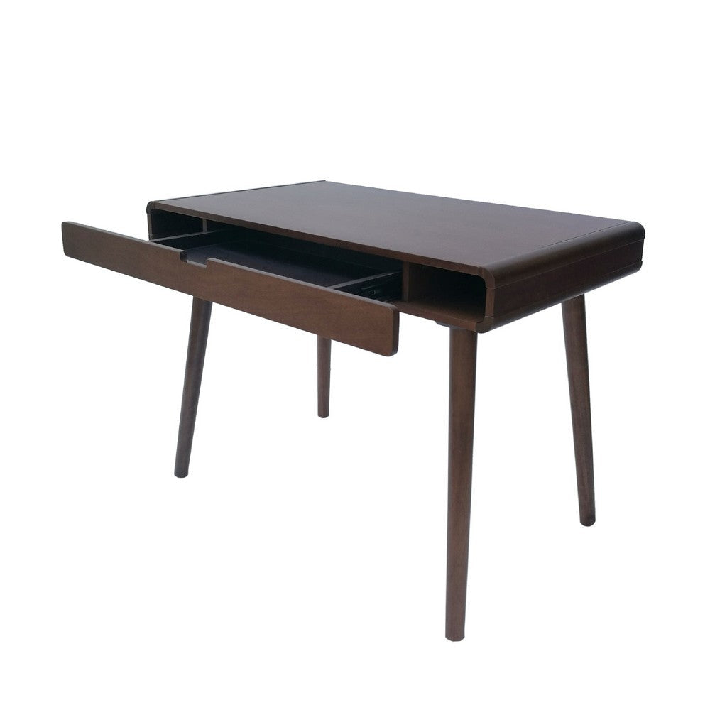 Writing Desk with 1 Storage Drawer | 40’’ | Farmhouse Brown Wood BM335799