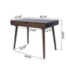 Writing Desk with 1 Storage Drawer | 40’’ | Farmhouse Brown Wood BM335799