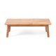 Loveseat and Coffee Table Outdoor Set | Slatted Brown Acacia Wood