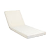 Chaise Lounger Cushion | 76" | PU Foam | Cream Waterproof Fabric