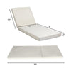 Chaise Lounger Cushion | 76’’ | PU Foam | Cream Waterproof Fabric BM335811
