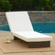 Chaise Lounger Cushion | 76" | PU Foam | Cream Waterproof Fabric