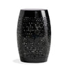 Glena Outdoor End Table | Intricate Lace Cut Design | 12’’ | Black Iron BM335826