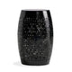Glena Outdoor End Table | Intricate Lace Cut Design | 12’’ | Black Iron BM335826