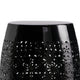Glena Outdoor End Table | Intricate Lace Cut Design | 12’’ | Black Iron BM335826
