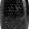 Glena Outdoor End Table | Intricate Lace Cut Design | 12’’ | Black Iron BM335826
