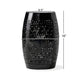 Glena Outdoor End Table | Intricate Lace Cut Design | 12’’ | Black Iron BM335826