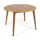 Ambre Dining Table, 47 Inch Round Tabletop, Brown Acacia Wood Finish