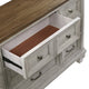 Giny Dresser | 65’’ | 9 Drawers | Brown and Antique Gray Acacia Wood BM335833
