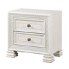 Rotu Nightstand | 2 Drawers Rope Molding | White Ash Veneer | 28’’ BM335847