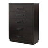 Tey Tall Dresser Chest | 5 Drawers w Metal Handles | Gray Ash Veneer BM335859