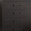 Tey Tall Dresser Chest | 5 Drawers w Metal Handles | Gray Ash Veneer BM335859