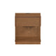 C Shaped End Table | 1 Drawer USB Port | 18’’ | Wire Brush Brown Wood BM335861