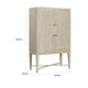 Olto Bar Cabinet | 68’’ | 2 Shelves and Stemware Racks | Brown Veneer BM335865