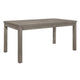 Rie Dining Table | 64" Rectangular Tabletop | Gray Melamine Board