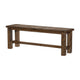 Rick Dining Bench | 52’’ Transitional Natural Brown Rubberwood BM335869