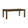 Rick Dining Table | 79" Rectangular Top | Natural Brown Rubberwood