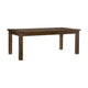 Rick Dining Table | 79" Rectangular Top | Natural Brown Rubberwood