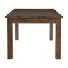 Rick Dining Table | 79" Rectangular Top | Natural Brown Rubberwood