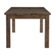 Rick Dining Table | 79" Rectangular Top | Natural Brown Rubberwood