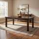 Rick Dining Table | 79" Rectangular Top | Natural Brown Rubberwood