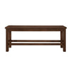 Lsy Counter Height Dining Bench | 64’’ Dark Brown Wood Frame BM335874