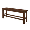 Lsy Counter Height Dining Bench | 64’’ Dark Brown Wood Frame BM335874