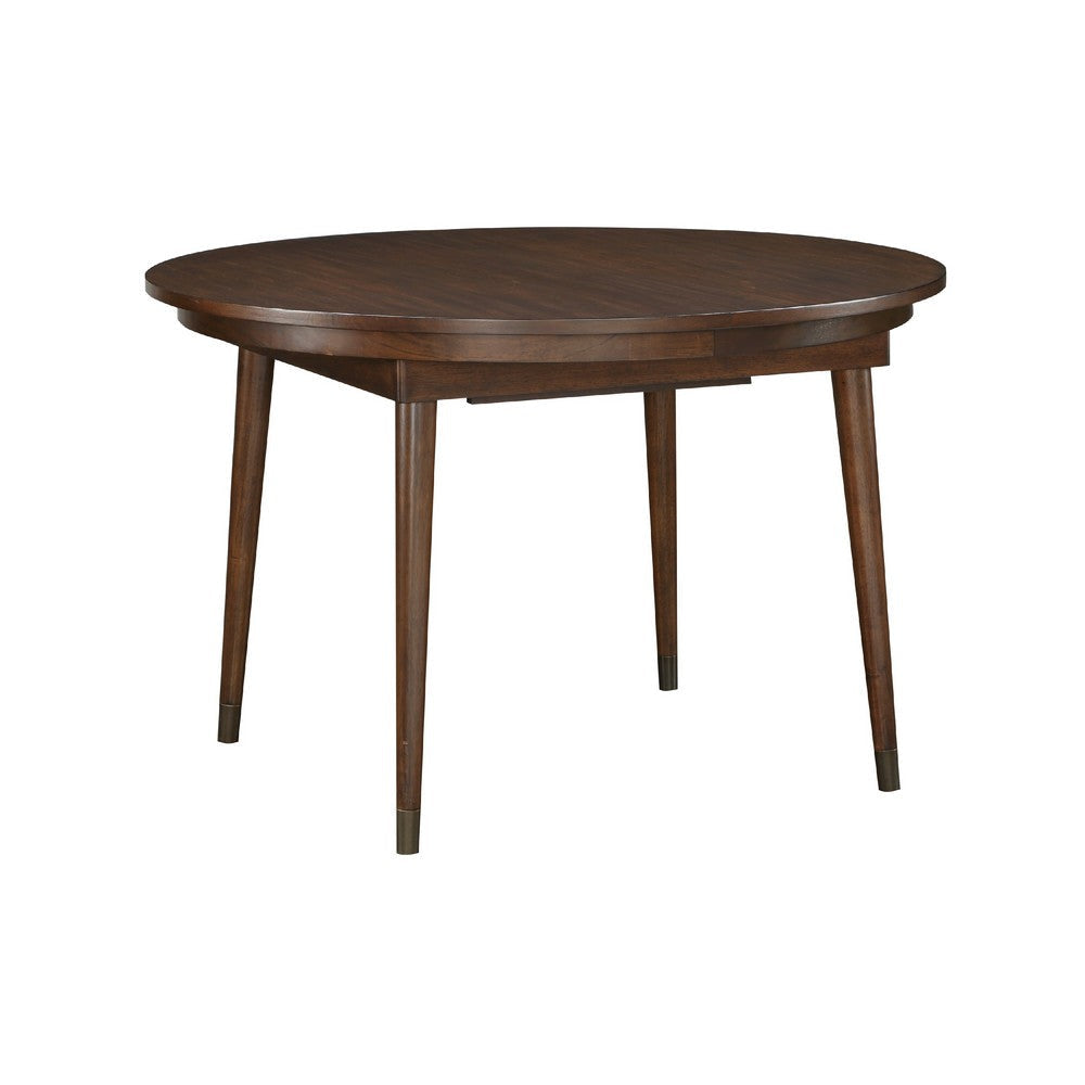 Coly Dining Table with Butterfly Leaf 48-65’’ Round | Maple Brown BM335875