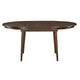 Coly Dining Table with Butterfly Leaf 48-65" Round | Maple Brown
