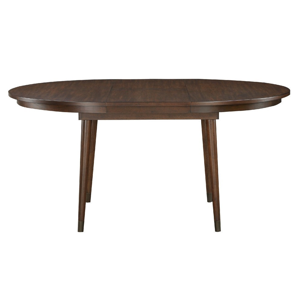 Coly Dining Table with Butterfly Leaf 48-65’’ Round | Maple Brown BM335875