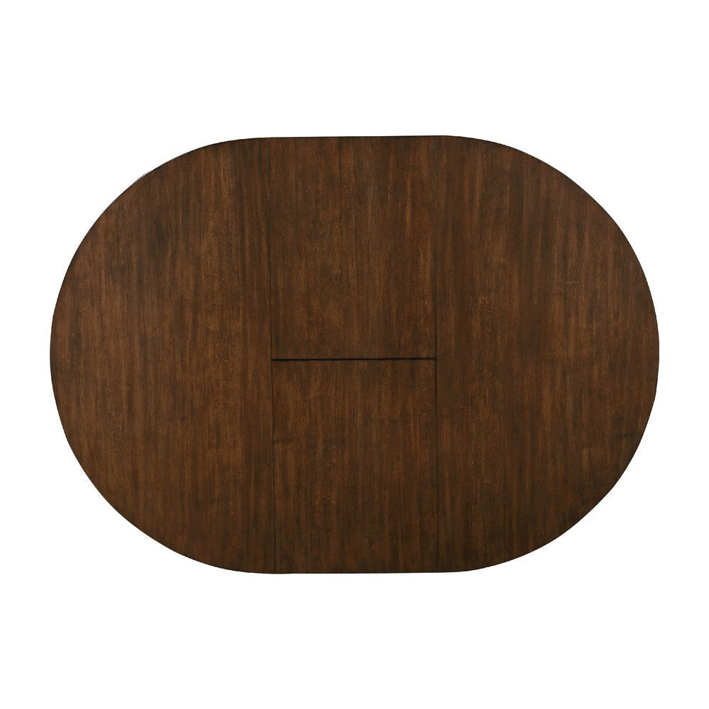 Coly Dining Table with Butterfly Leaf 48-65’’ Round | Maple Brown BM335875