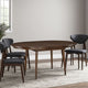 Coly Dining Table with Butterfly Leaf 48-65" Round | Maple Brown