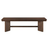 Bloi Dining Bench | X Shaped Trestle Base | 59’’ | Brown Wood Frame BM335876