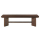 Bloi Dining Bench | X Shaped Trestle Base | 59’’ | Brown Wood Frame BM335876