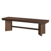 Bloi Dining Bench | X Shaped Trestle Base | 59’’ | Brown Wood Frame BM335876