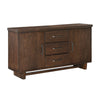 Bloi Sideboard Buffet Console | 60" | 3 Drawers 2 Cabinets | Brown