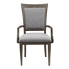 Koa Dining Armchair Set of 2 | Padded Seat and Back | Driftwood Brown BM335879
