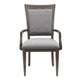 Koa Dining Armchair Set of 2 | Padded Seat and Back | Driftwood Brown BM335879