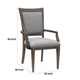 Koa Dining Armchair Set of 2 | Padded Seat and Back | Driftwood Brown BM335879