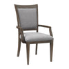 Koa Dining Armchair Set of 2 | Padded Seat and Back | Driftwood Brown