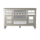 Jomo Sideboard Buffet Console Mirror Front 5 Drawers Silver 57’’ BM335880