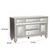 Jomo Sideboard Buffet Console Mirror Front 5 Drawers Silver 57’’ BM335880