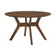Leom Dining Table | X Shaped Base | Brown Mindy Veneer | 50’’ Round BM335882