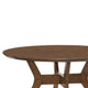 Leom Dining Table | X Shaped Base | Brown Mindy Veneer | 50’’ Round BM335882