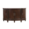 Orom Curved Sideboard Buffet Console | 4 Doors Cherry Brown | 66’’ BM335886