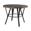 Rowl Counter Height Table | 48’’ Brown Round Wood Top | Metal Legs BM335897